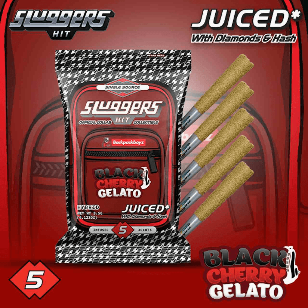 Sluggers x Backpack Boyz - Infused Preroll 3.5g 5pk - Black Cherry Gelato