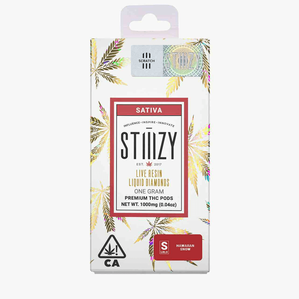 Vape Cartridge - HAWAIIAN SNOW 1G Live Resin Liquid Diamonds Pod - STIIIZY