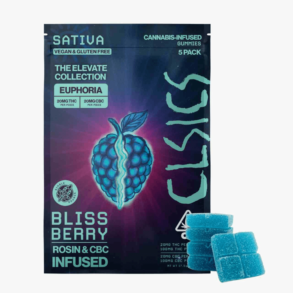 Bliss Berry CBC/THC - 5pk GUMMIES LIVE ROSIN INFUSED