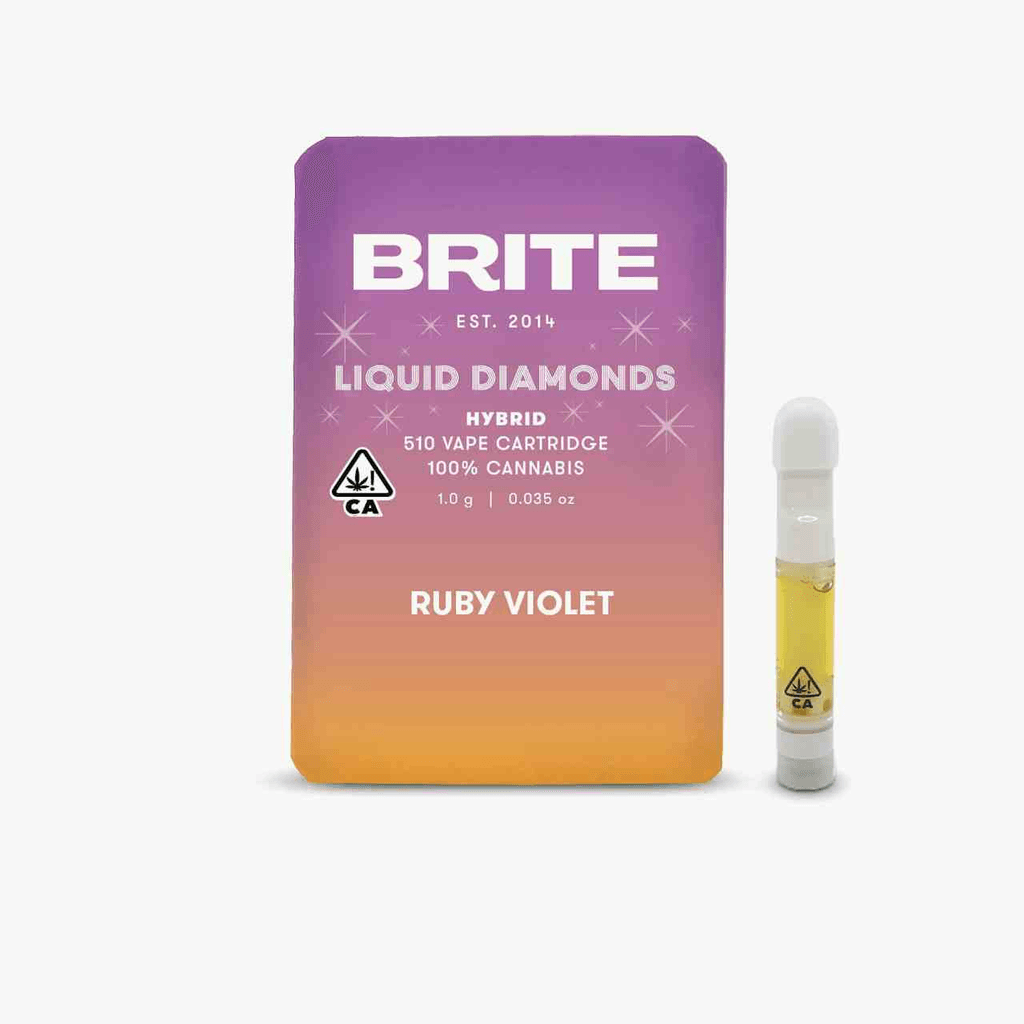 BRITE Liquid Diamonds Cartridge (1g) - Indica- Ruby Violet