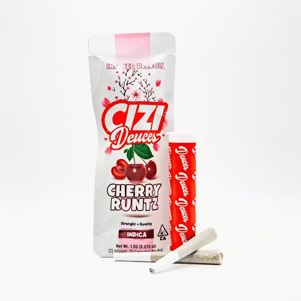 CIZI - DEUCES - CHERRY RUNTZ - (2) .75 INFUSED PRE-ROLLS