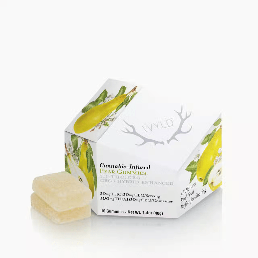Pear 1:1 CBG + Hybrid Enhanced Gummies 100mg
