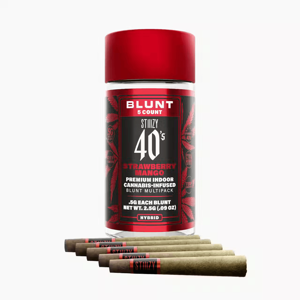 - STRAWBERRY MANGO - .5G 40's Infused Mini Blunt 5 Pack [2g]