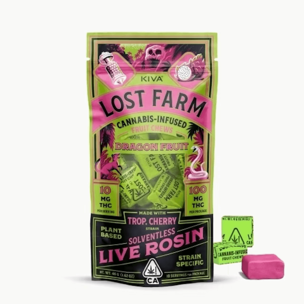 Lost Farm 'Dragonfruit x Trop Cherry' Live Rosin Chews [10pk]