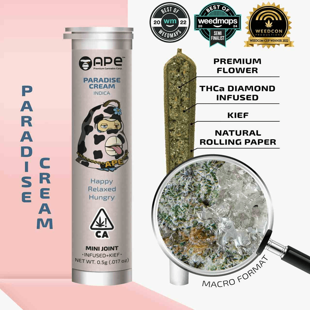 PARADISE CREAM - Mini Joint Infused + Kief (0.5g)