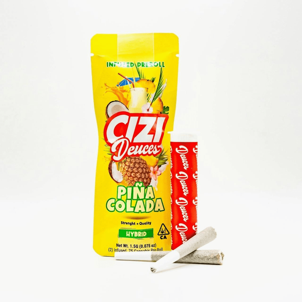 CIZI - DEUCES - PINA COLADA - (2) .75 INFUSED PRE-ROLLS