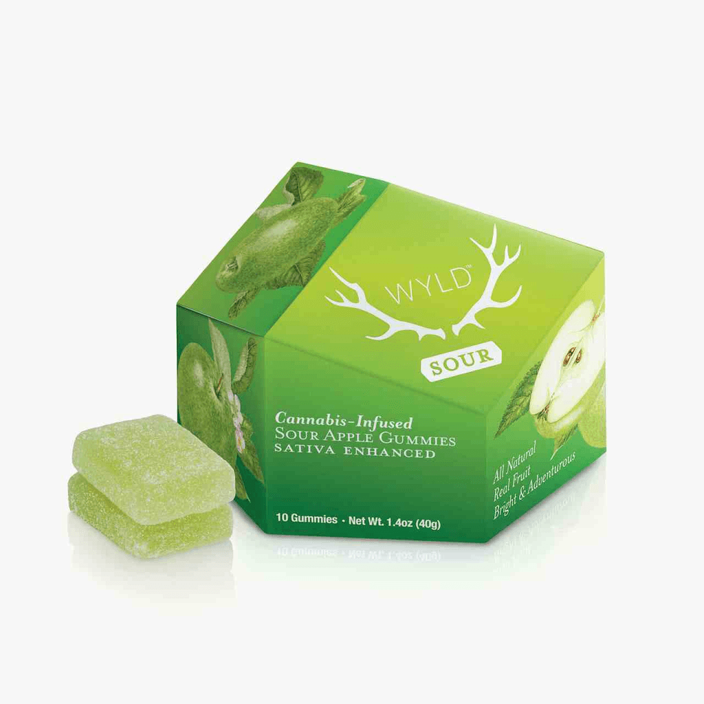 Sour Apple Sativa Enhanced Gummies | 100mg
