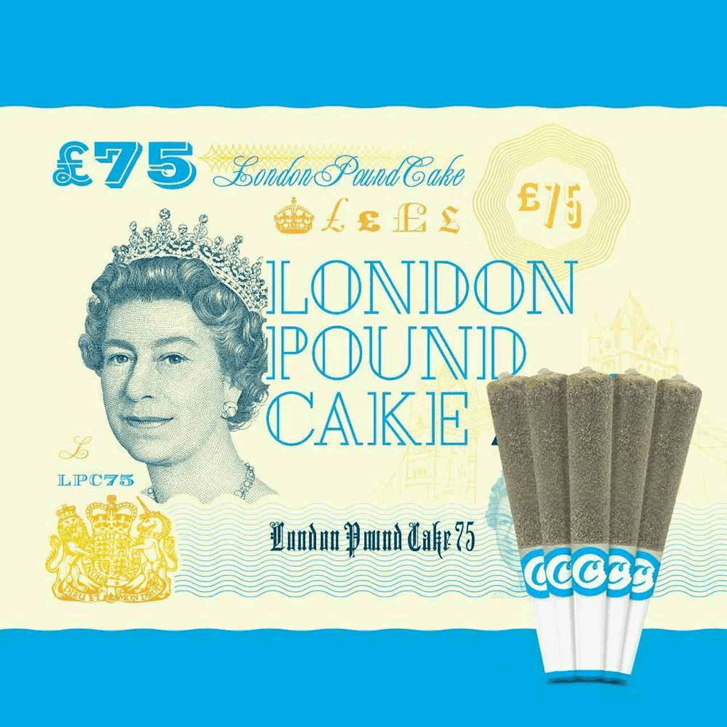 Cookies - 5 Pack Infused Pre Roll - London Pound Cake 75