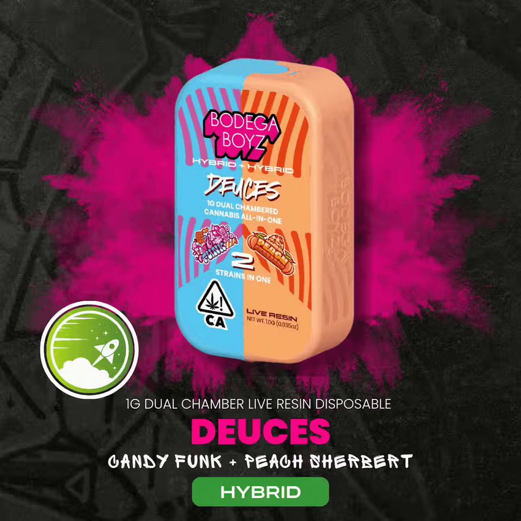1 gram Deuces Candy Funk x Peach Sherbet Live Resin Vape | CA