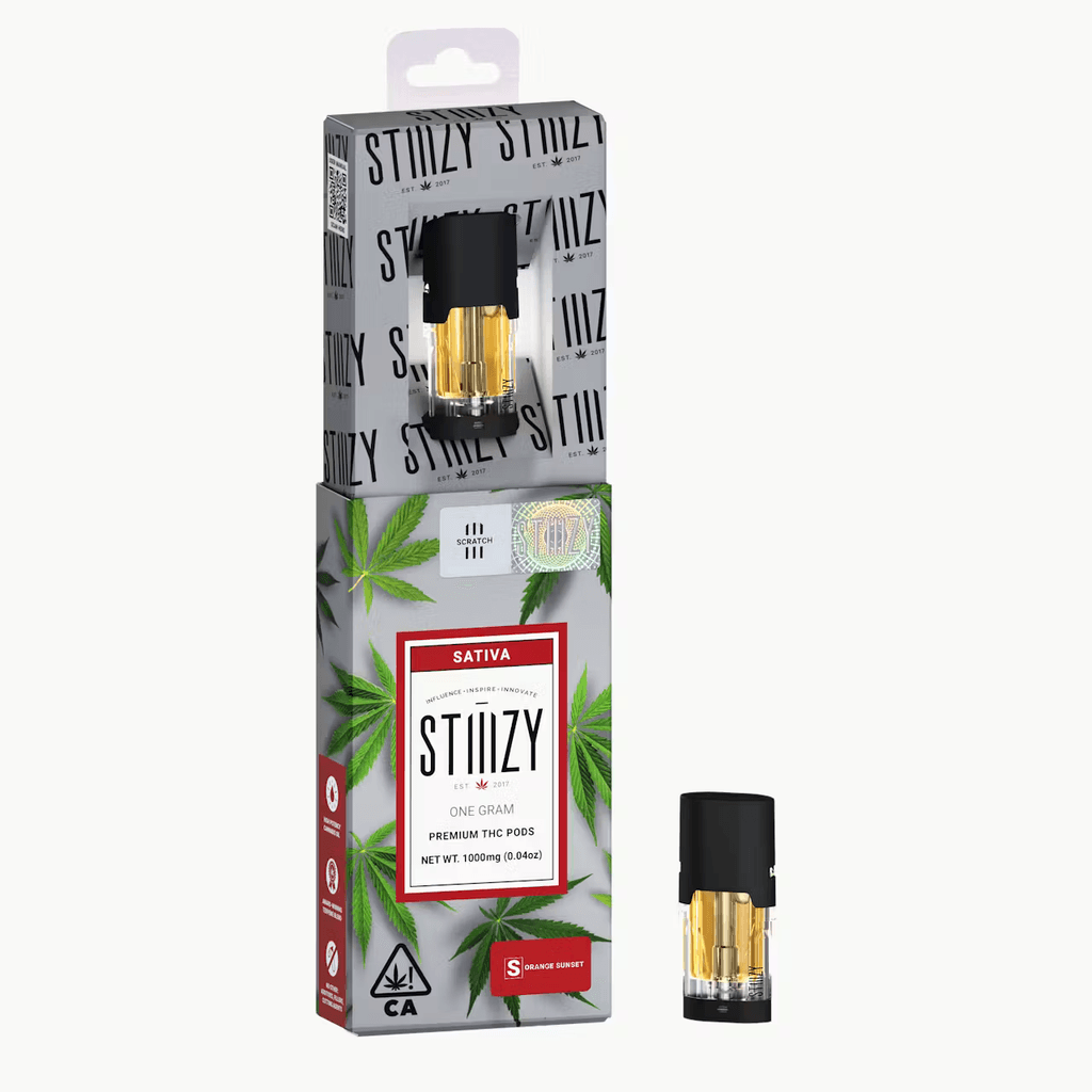 Vape Cartridge - ORANGE SUNSET 1G Original THC Pod - STIIIZY