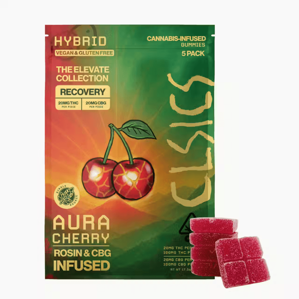 Aura Cherry CBG/THC - 5pk GUMMIES LIVE ROSIN INFUSED