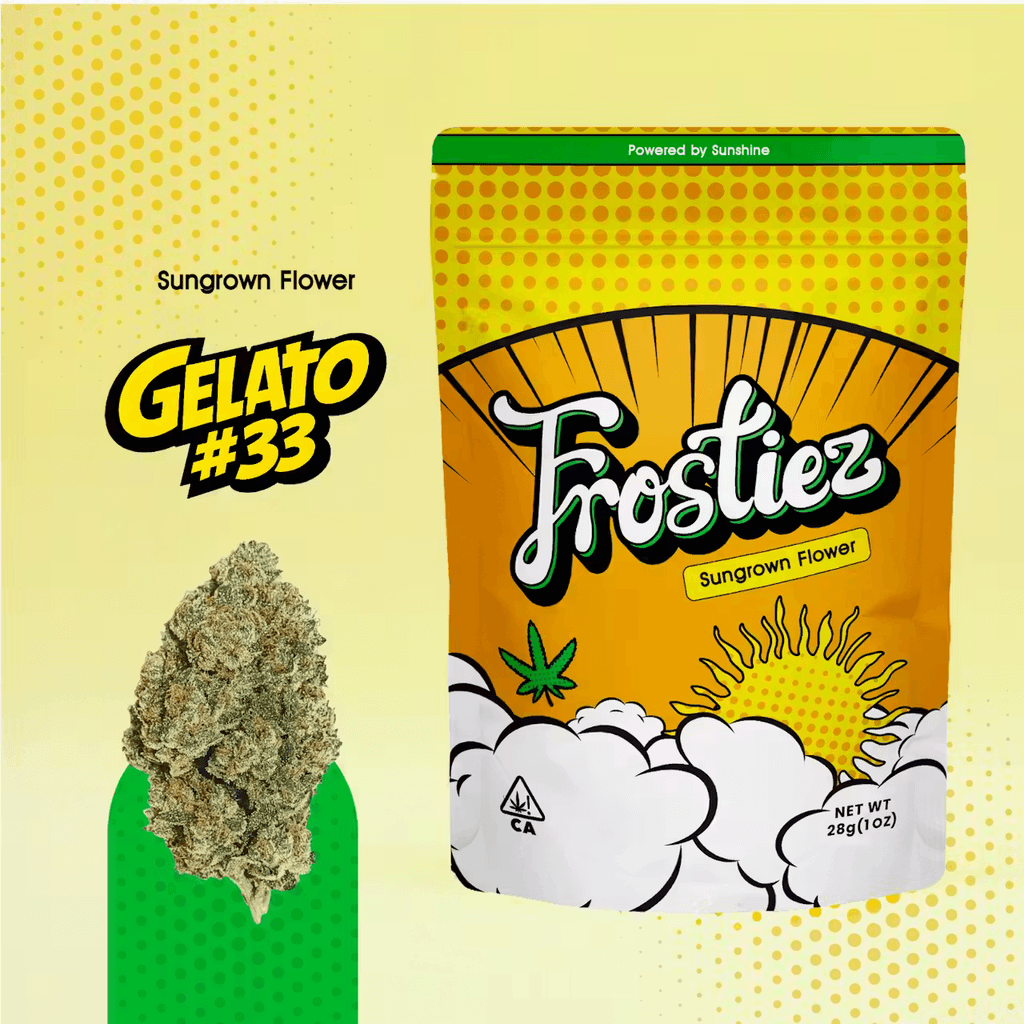 Gelato #33 SunGrown Flower - 28g - Hybrid - New Drop