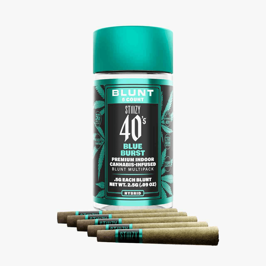 - BLUE BURST - .5G 40's Infused Mini Blunt 5 Pack