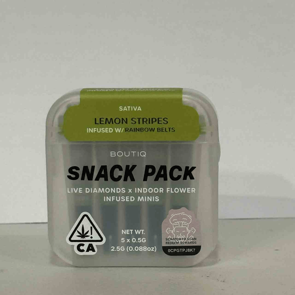 Boutiq | Lemon Stripes × Rainbow Belts Diamonds | Infused Minis | 5pk