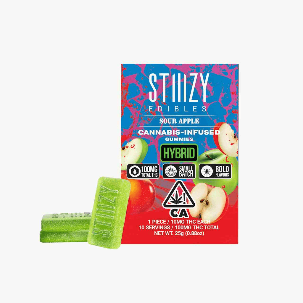 - SOUR APPLE - Gummies 100mg THC Edibles
