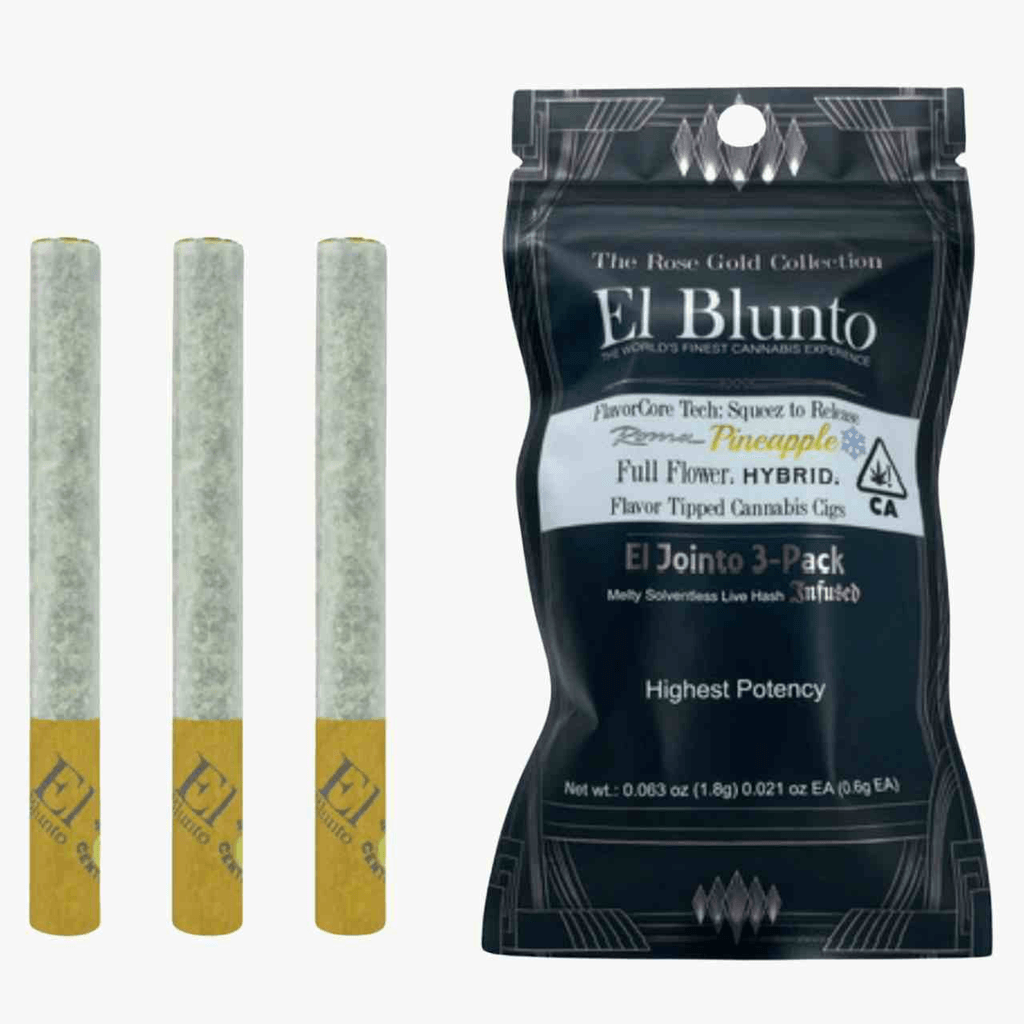 El Jointito FlavorCore - Roma Pineapple - Hash Infused - 3pk x .6g