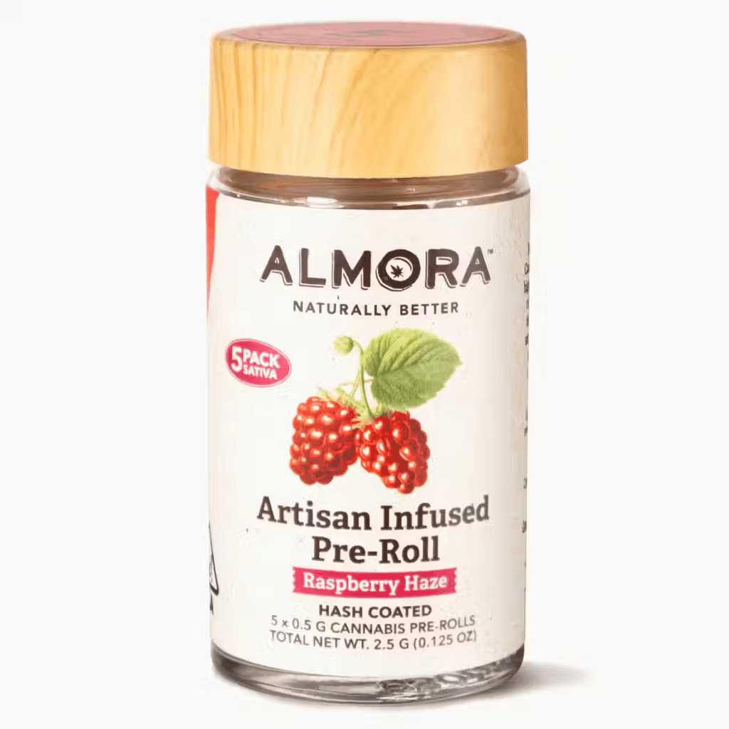Raspberry Haze - Artisan Infused Pre Roll 5 Pack | 0.5g