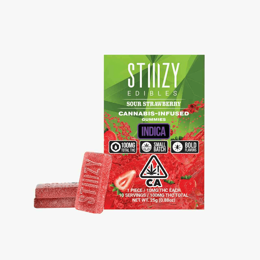 - SOUR STRAWBERRY - Gummies 100mg THC Edibles