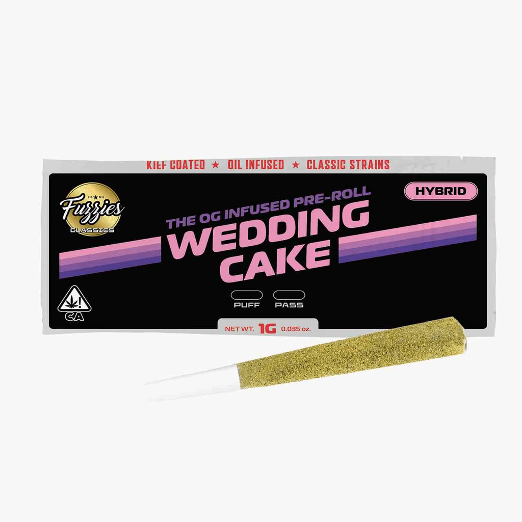 Fuzzies Classics 1g Single Infused Pre-Roll - Wedding Cake - Hybrid