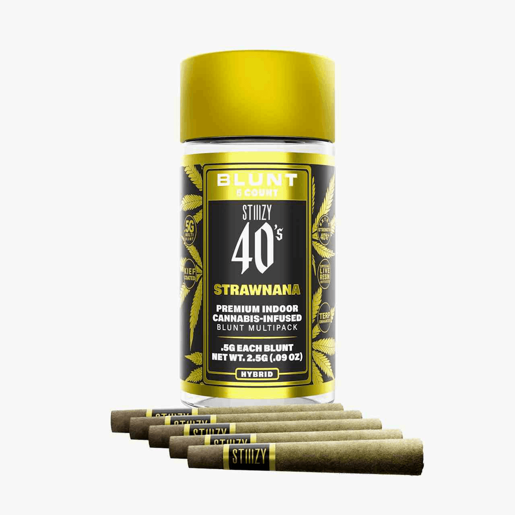 - STRAWNANA - .5G 40's Infused Mini Blunt 5 Pack