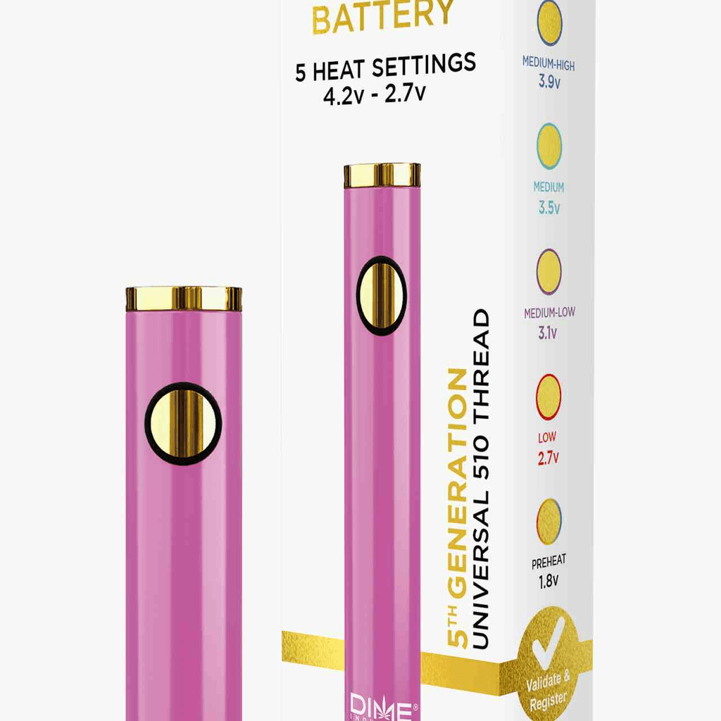 Dime Industries 5th Generation 510 Thread Battery - Magenta (2023)