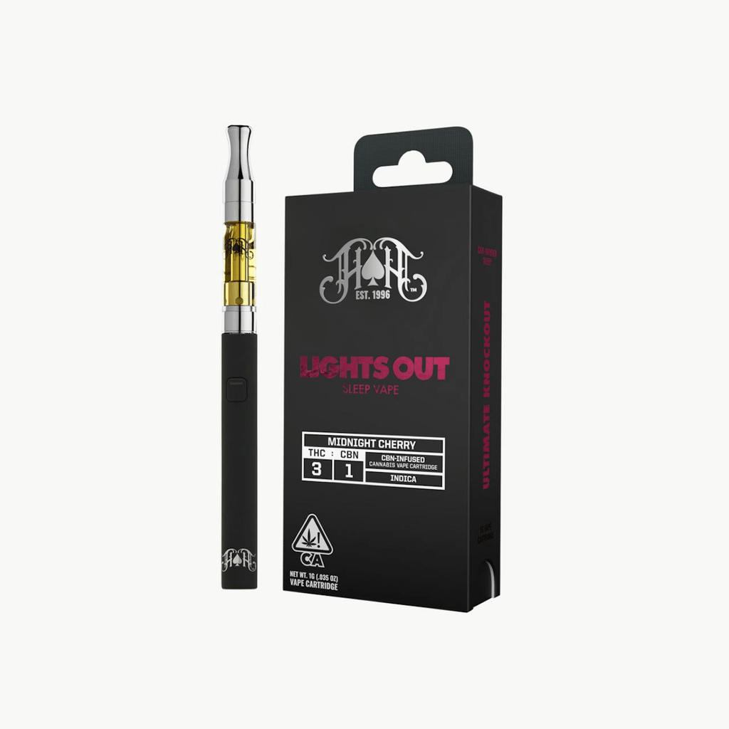 Midnight Cherry | Indica - Lights Out CBN Sleep - 1G Vape Cartridge