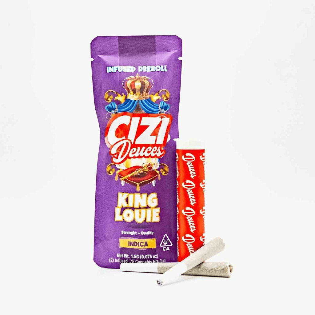 CIZI - DEUCES - KING LOUIE - (2) .75 INFUSED PRE-ROLLS