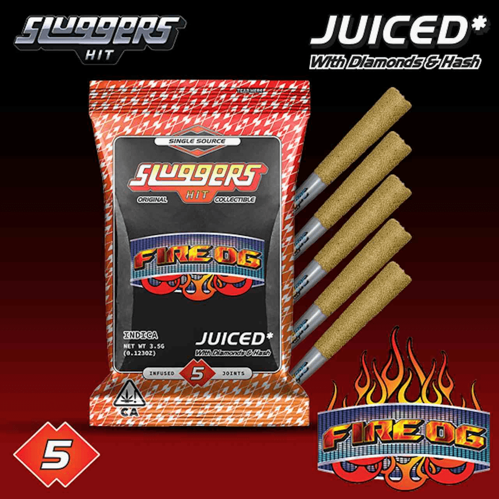 Sluggers - Infused Preroll - 3.5g 5pk - Fire OG