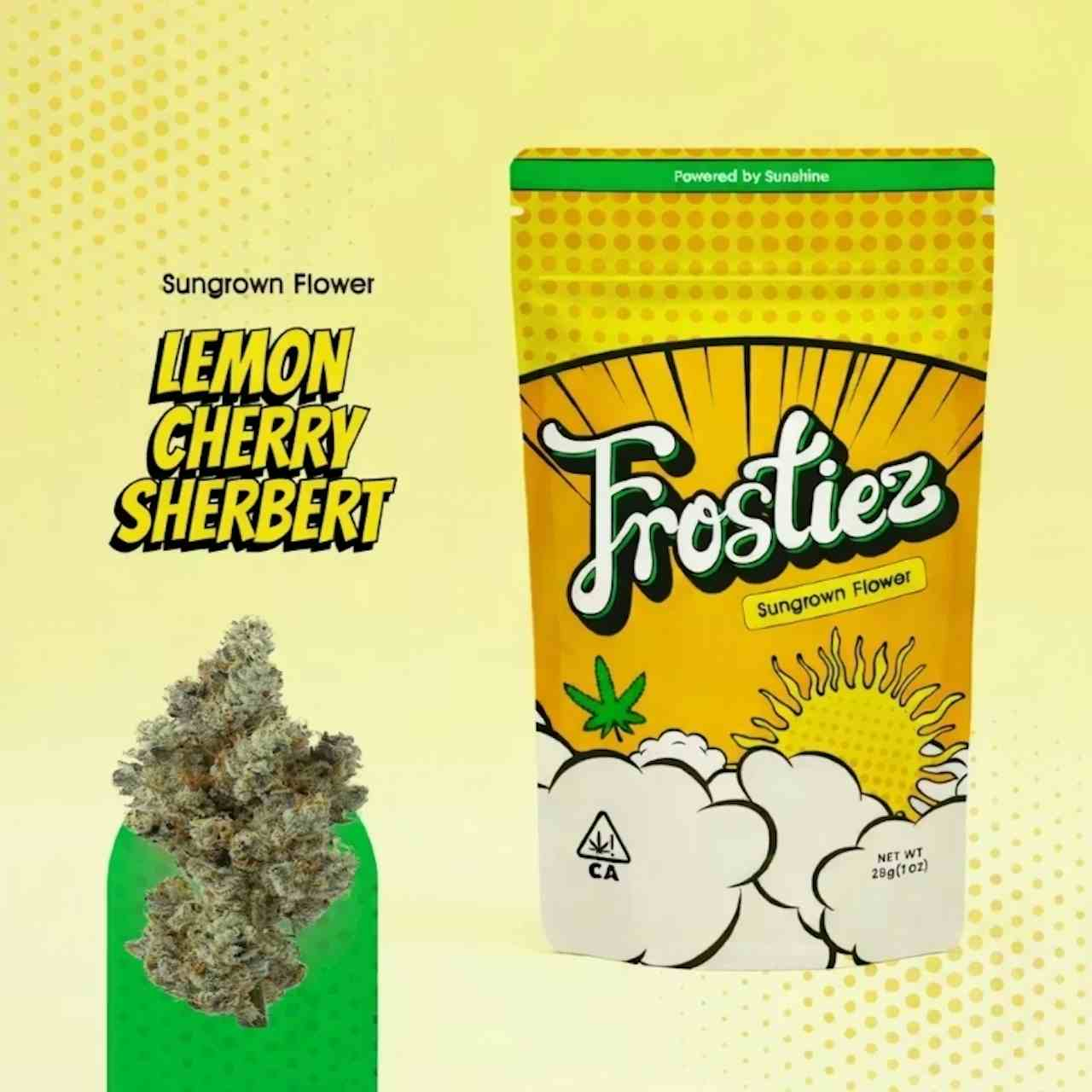 Lemon Cherry Sherbert SunGrown Flower - 3.5g - Hybrid - New Drop
