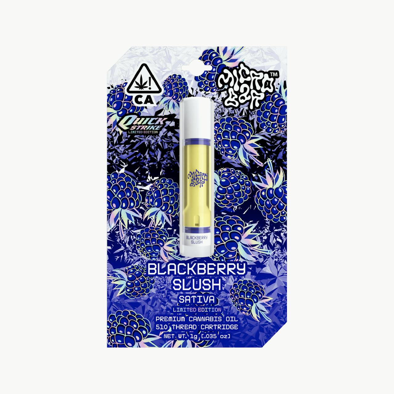 Blackberry Slush (Sativa) - 1g Cartridge