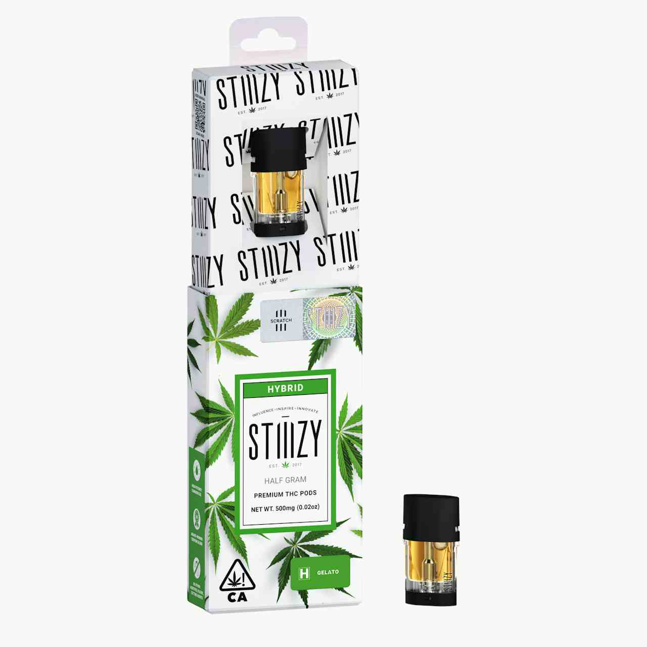 Vape Cartridge - GELATO .5G Original THC Pod - STIIIZY