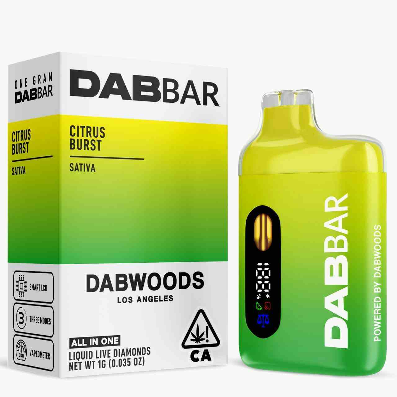 VAPE - DABBAR 2.0 LIQUID DIAMOND CITRUS BURST 1G