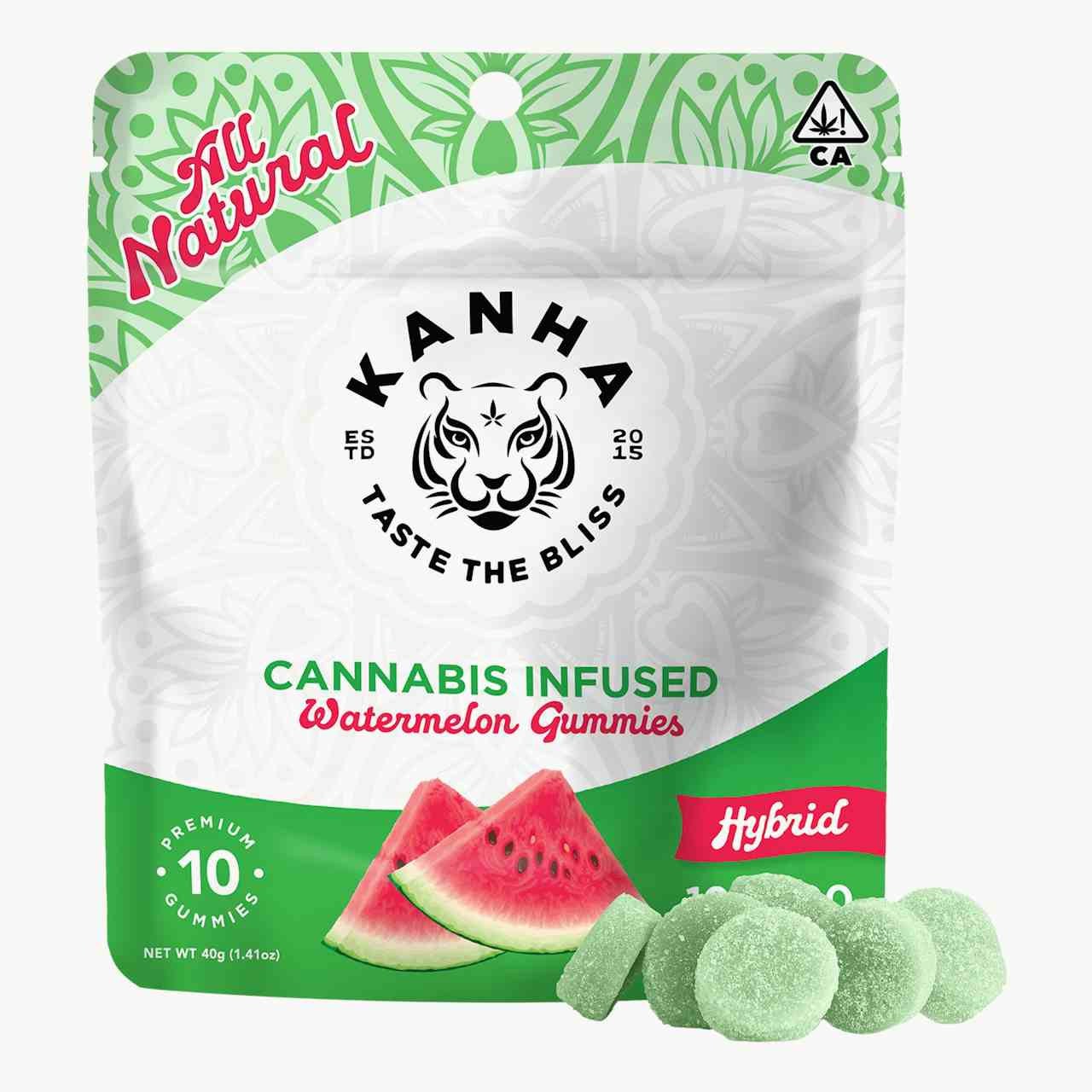 Watermelon | Classic | Hybrid | 100mg THC | 10-pack
