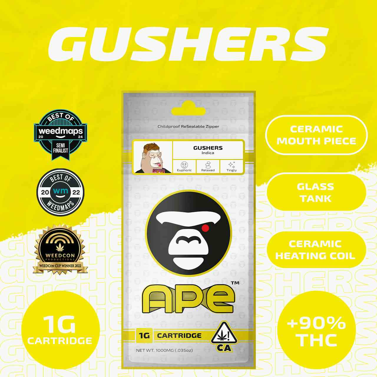 GUSHERS — Sauce Cart 1000 mg.