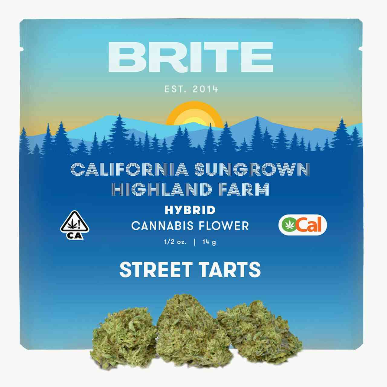 BRITE Highland OCal Sun-Grown Flower (14g) - Hybrid - Street Tarts