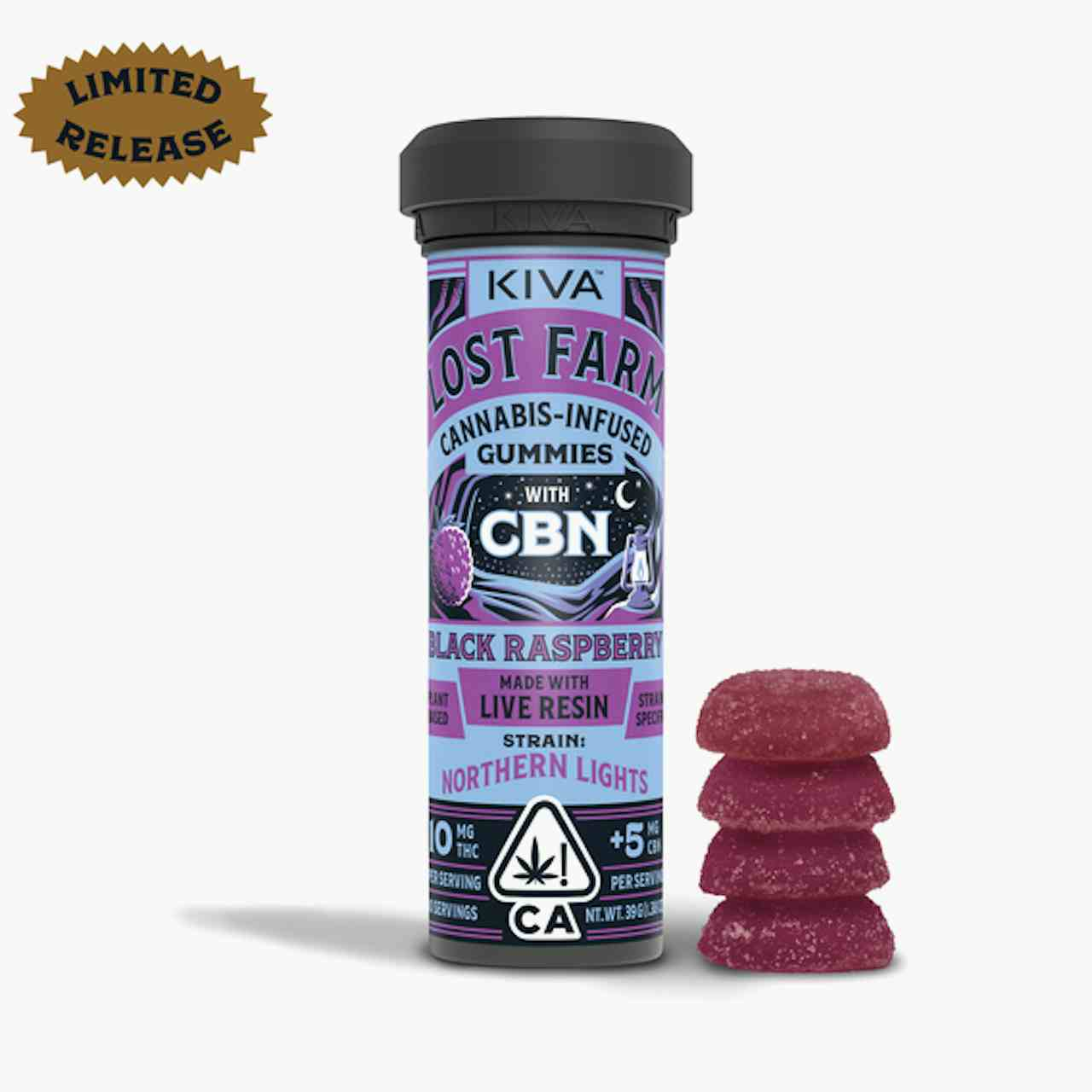 Lost Farm "Black Raspberry x Northern Lights" CBN Gummies