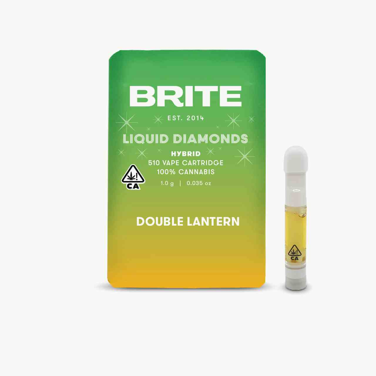 BRITE Liquid Diamonds Cartridge (1g) - Sativa - Double Lantern