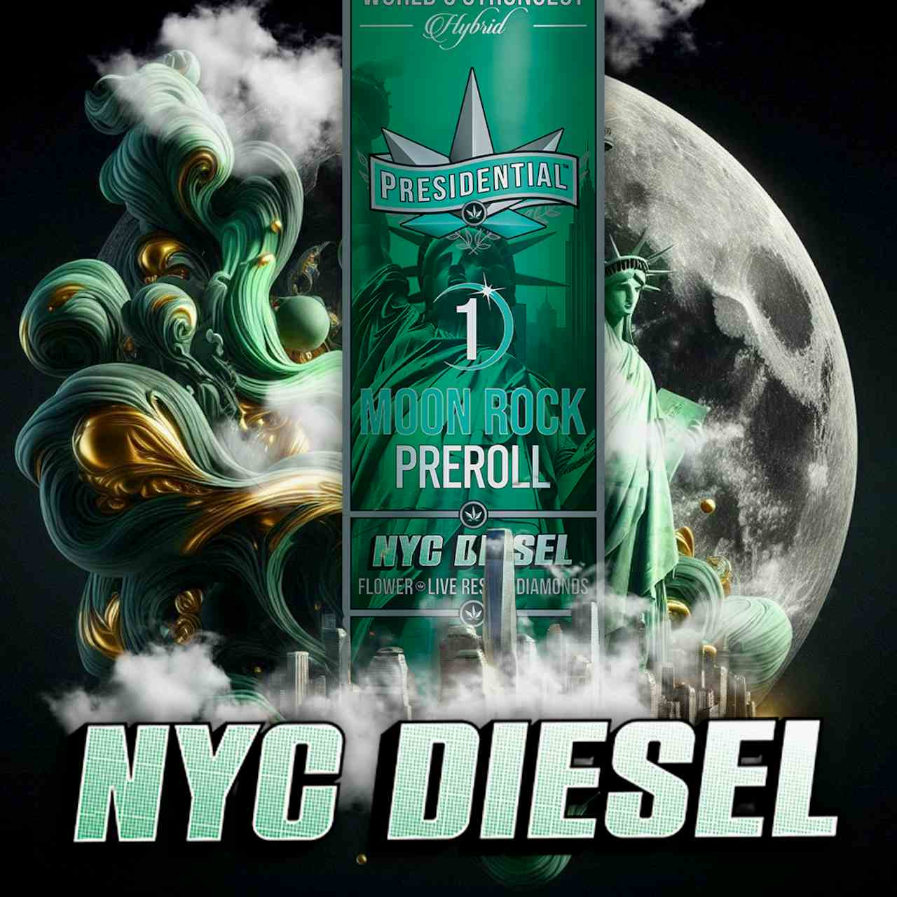 Presidential Moon Rock Preroll - NYC Diesel