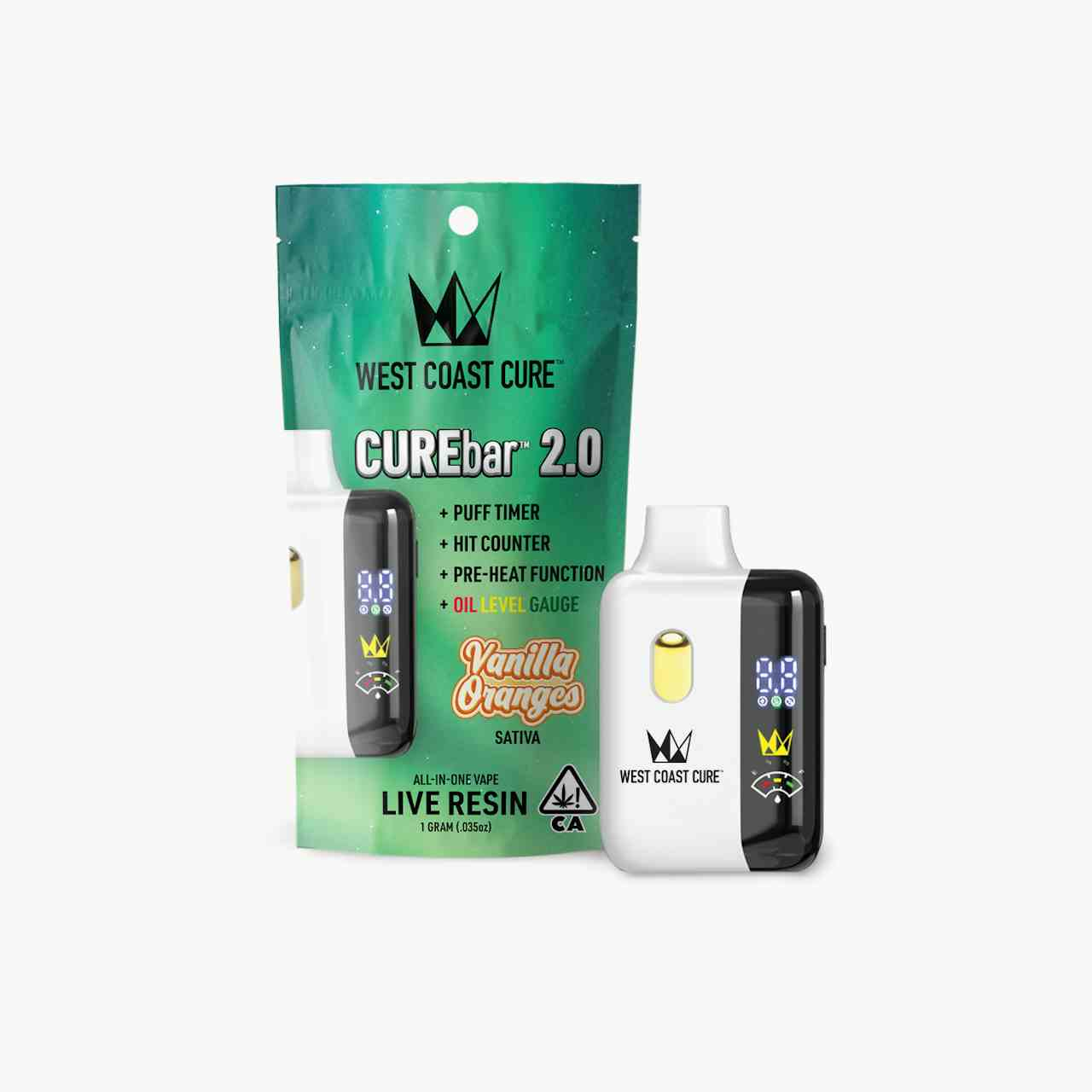 Vanilla Oranges - 1G AIO Live Resin CUREbar 2.0