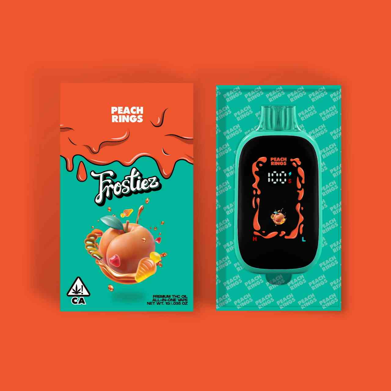 Peach Rings FrostBar - 1G AIO