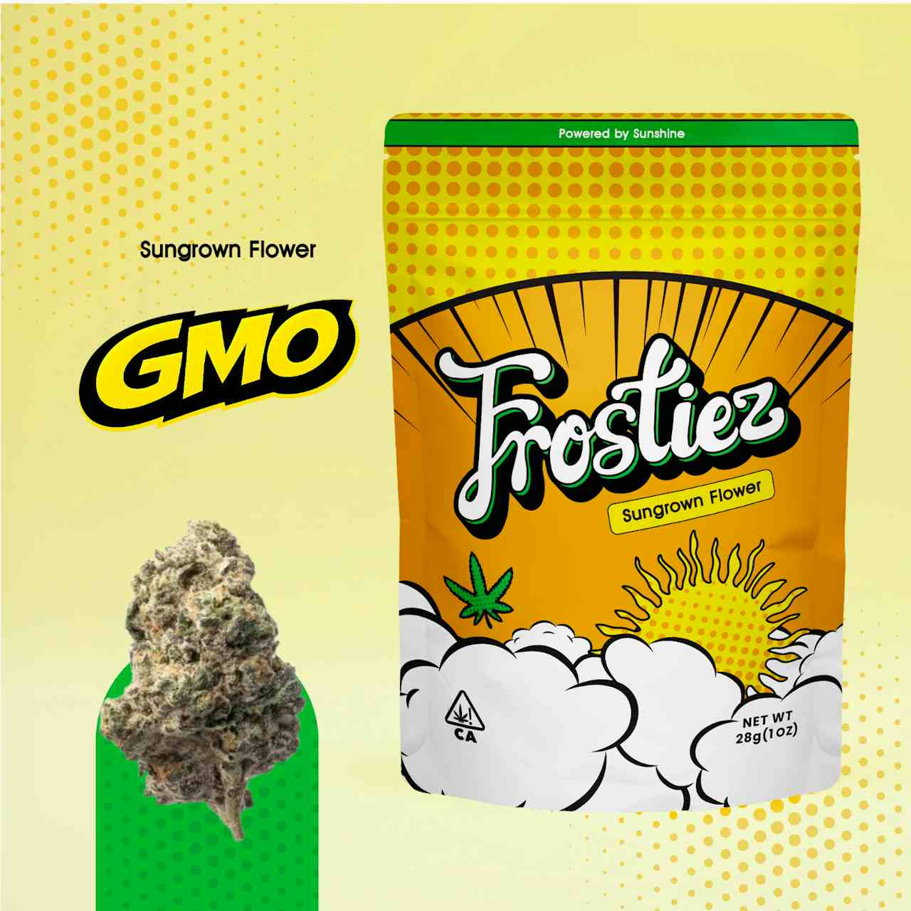 GMO SunGrown Flower - 28g - Hybrid - New Drop