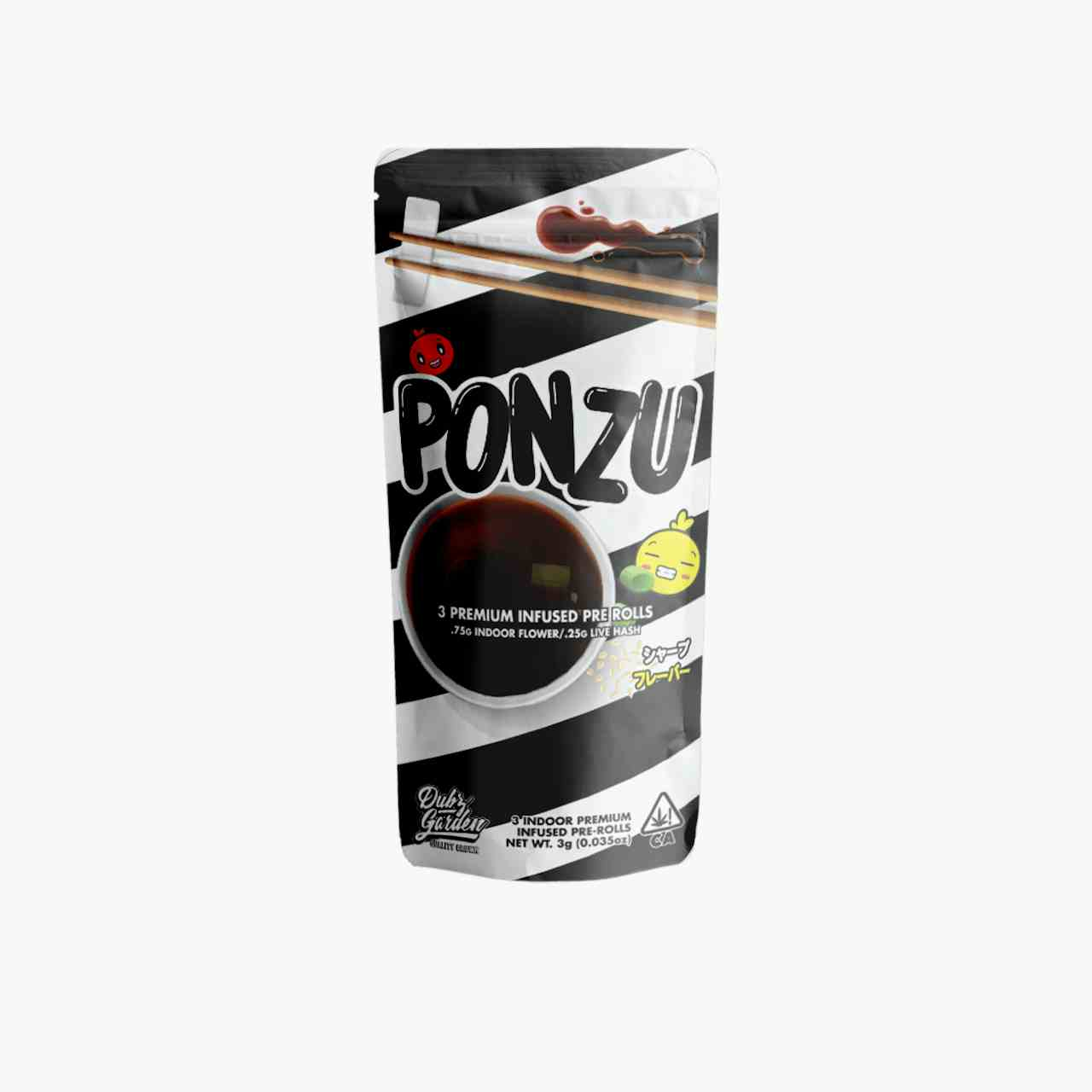 Ponzu Infused Prerolls 3pk 3g