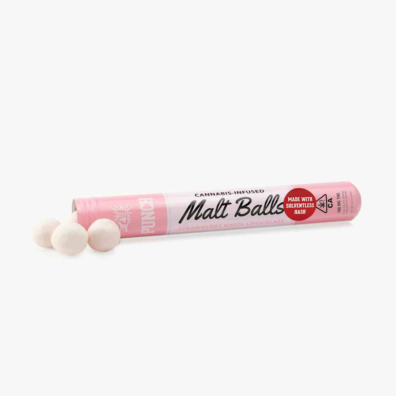 Strawberry White Chocolate Malt Balls