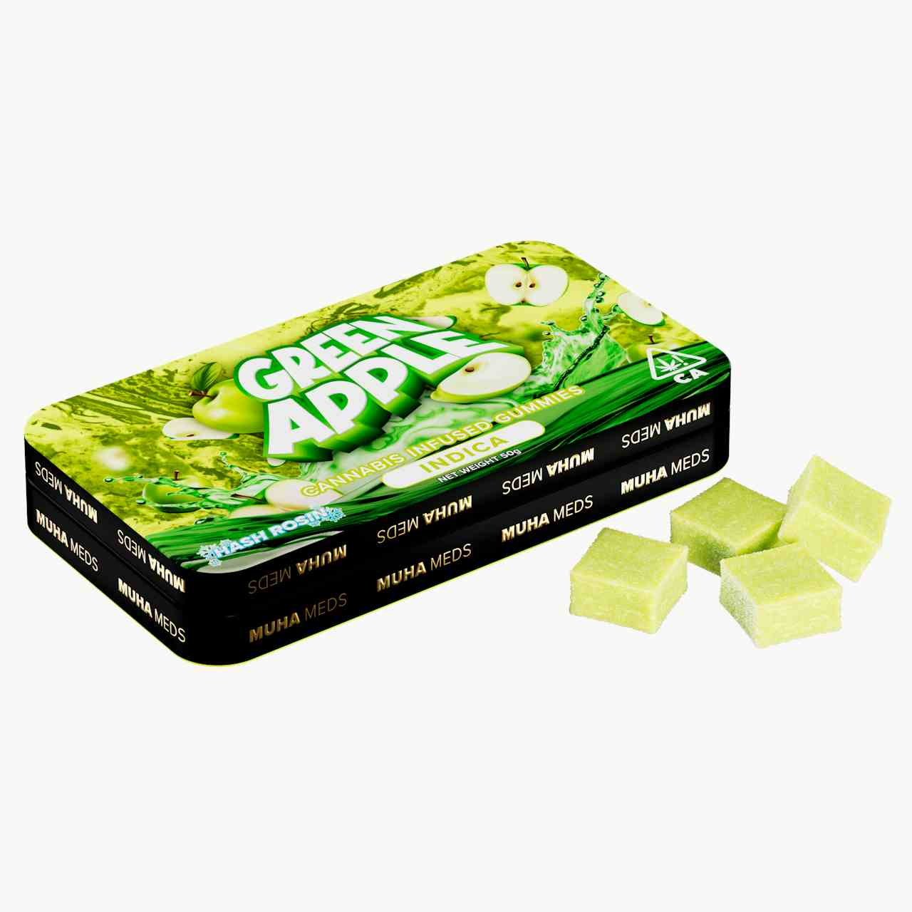 Green Apple Hash Rosin Gummies