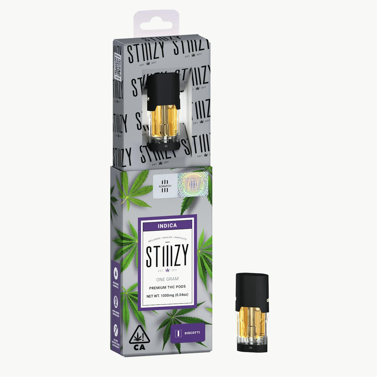 Vape Cartridge - BISCOTTI 1G Original THC Pod - STIIIZY