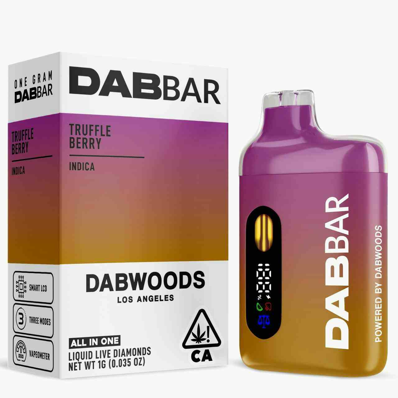 VAPE- DABBAR 2.0 LIQUID DIAMOND TRUFFLE BERRY 1G