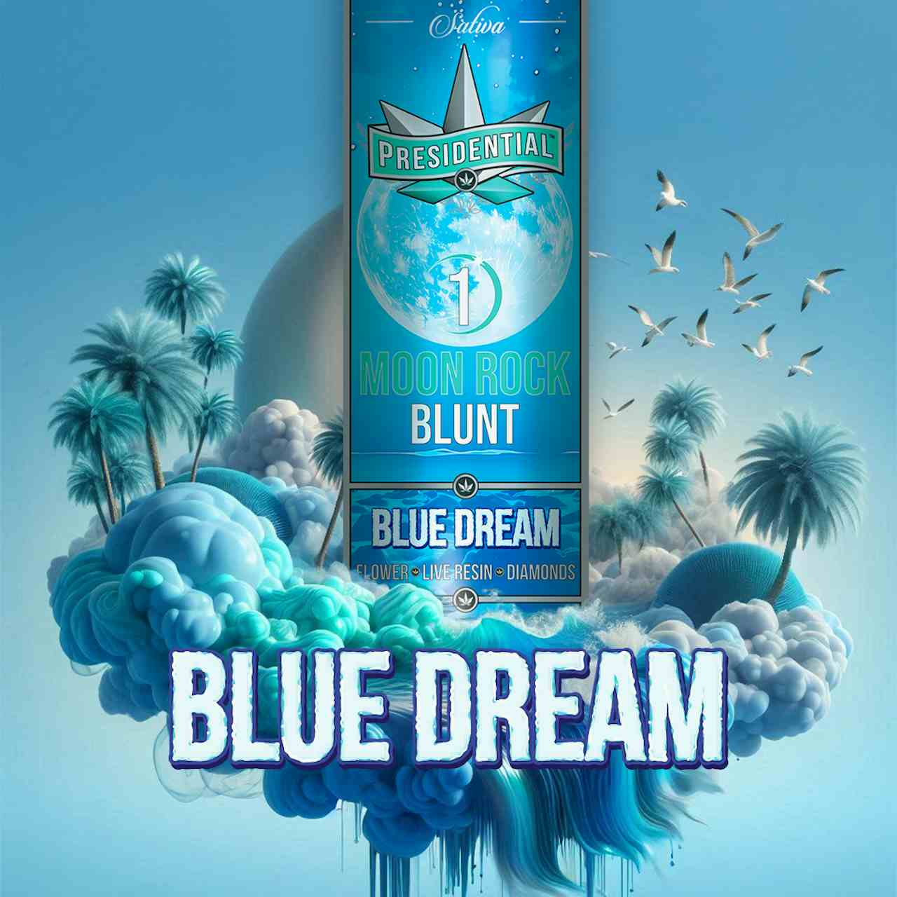 Presidential Moon Rock Blunt Blue Dream