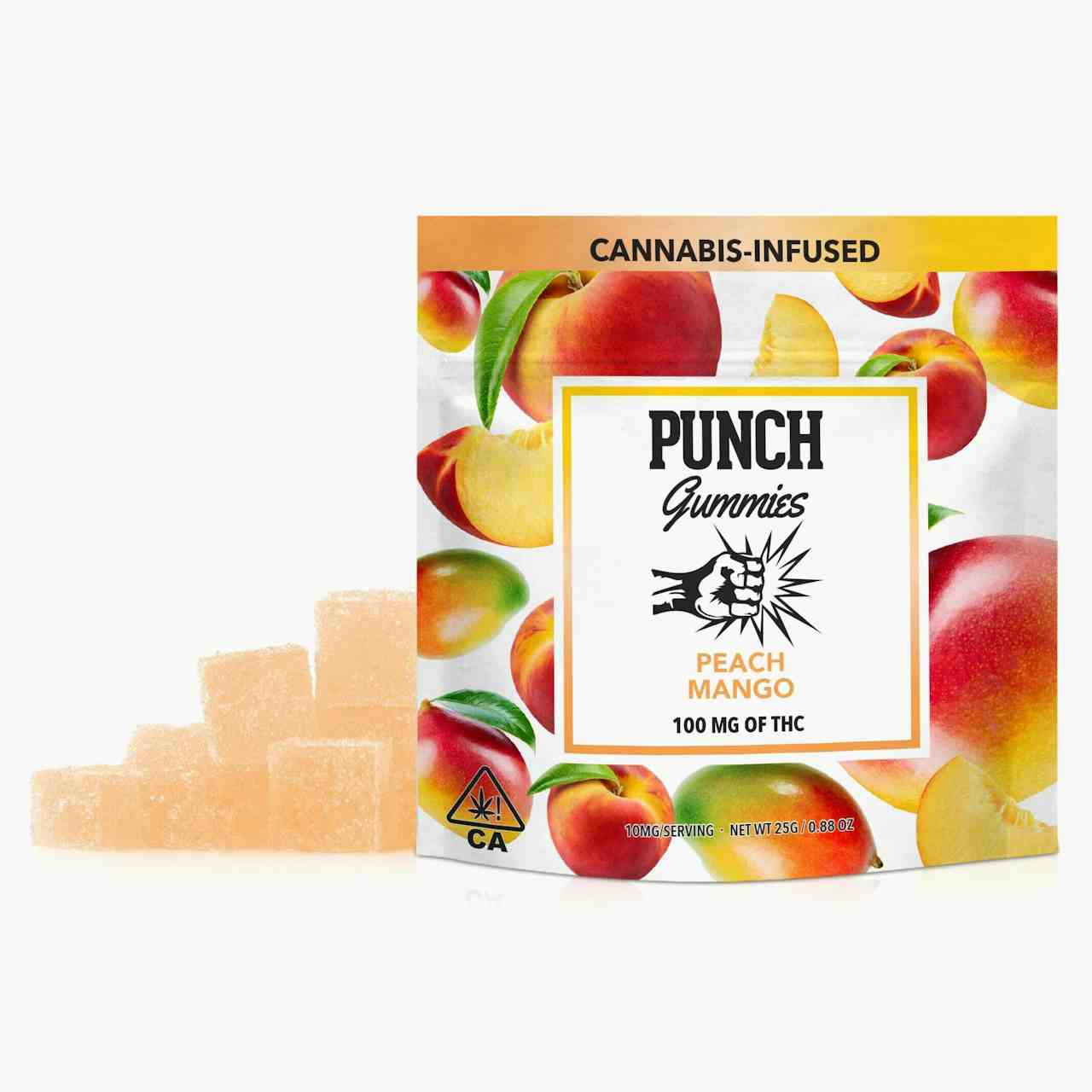 Peach Mango Gummies 100mg