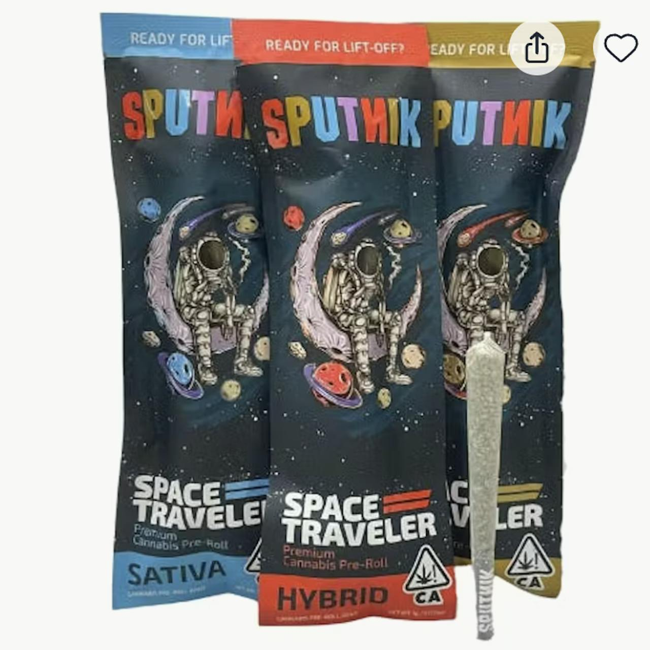 Sputnik | Space Traveler Sativa | Pre Rolls | 1g