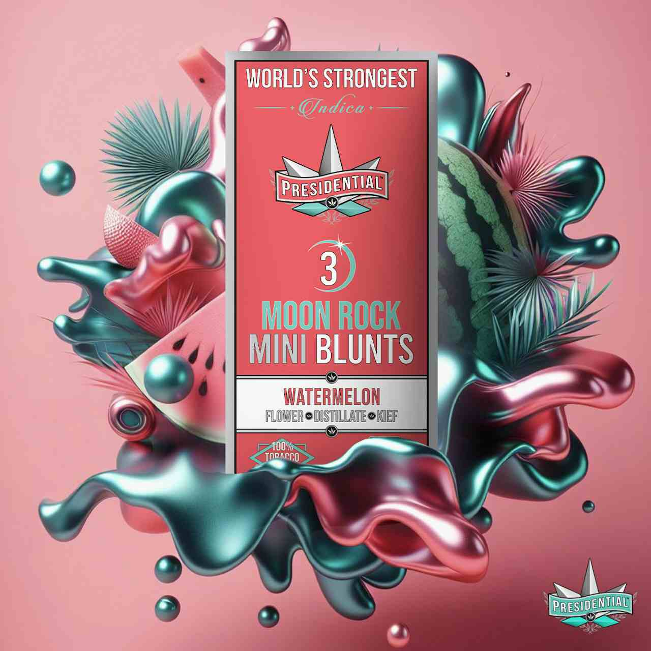Presidential Pee-Wee Moon Rock Blunts -Watermelon (2.1g)